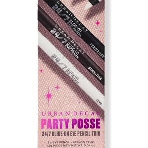 NWT Urban Decay Party Posse 24/7 Glide On Eye Pencil Trio 1.2g each